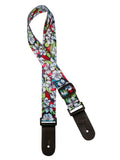 Gaucho (GSTU-80-BU) Ukulele Strap - Flower