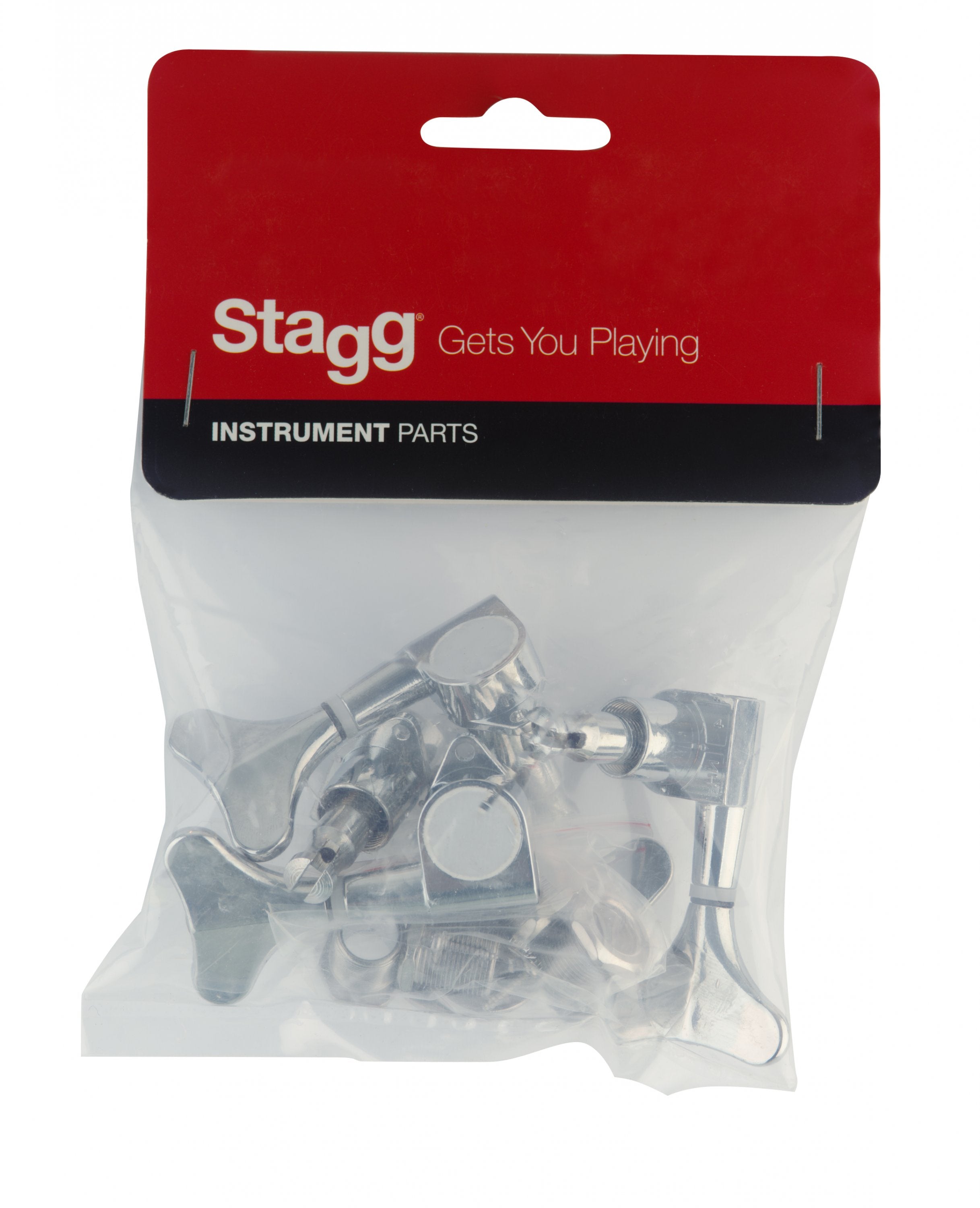 Stagg (SP-MHBS-2X2CH) Die Cast Chrome Bass Machine Heads - 2 A Side