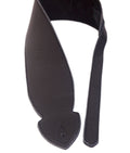 LG "Softy" 4" WIDE Black Leather Guitar / Bass Strap