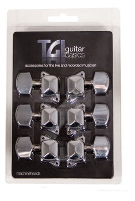 TGI (TG412) Machine Heads, Acoustic Guitar 3 A Side Nickel