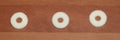 12.7mm white felt washer ( pack 3 ) 2.4mm thick