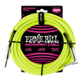 Ernie Ball 10ft / 3m Neon Yellow Braided Right Angle - Straight Jack Cable