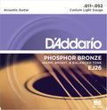 D'Addario EJ26 Custom Light Phosphor Bronze Acoustic Strings