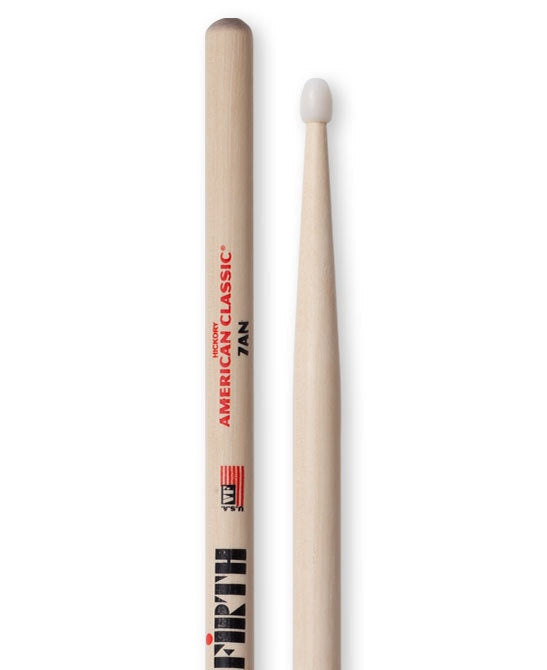 Vic Firth 7AN Nylon Tip Drumsticks - Hickory