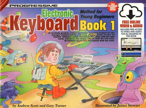Progressive Keyboard Method For Young Beginners: Book 1 (Book/Online Audio)