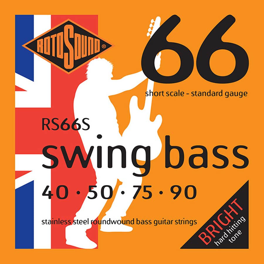 Rotosound RS66S Swing Bass 66 40-90 Short Scale Bass Guitar Strings Set