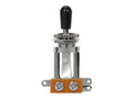 Japanese Made (SW-30) Long 3-Way Toggle Switch - Black Tip