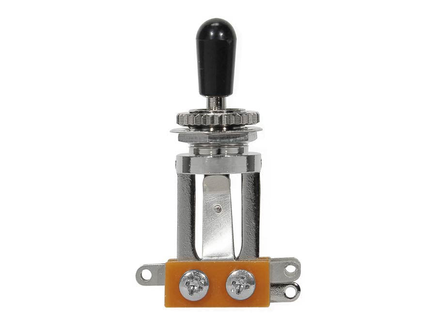 Japanese Made (SW-30) Long 3-Way Toggle Switch - Black Tip