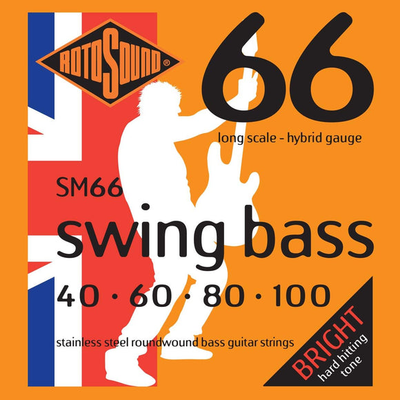 Rotosound (SM66) Swing Bass 66 40-100 Bass Guitar Strings Set