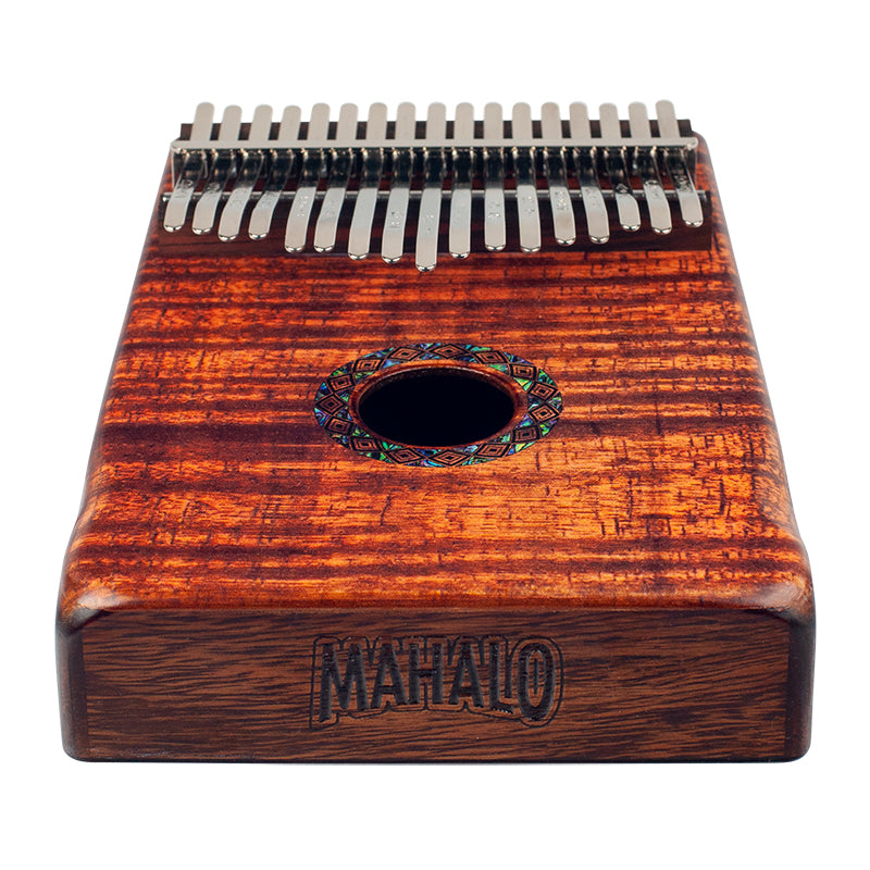 Mahalo MKA17KA 17 Note Kalimba - Photo Flame Koa Finish