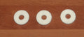 12.7mm white felt washer ( pack 3 ) 1.6mm thick