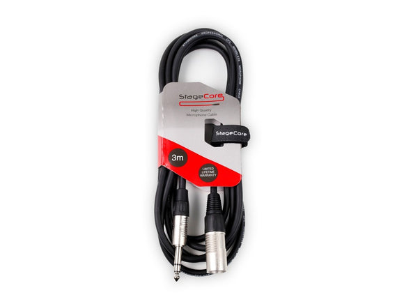 Stagecore 3m Male XLR - 1/4