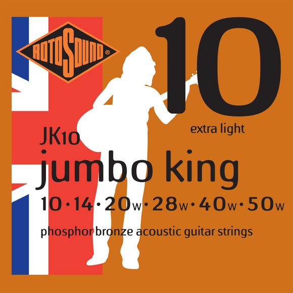 Rotosound (JK10) Jumbo King Phosphor Bronze 10 - 50