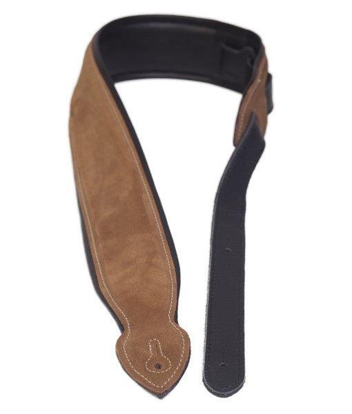 LG Deluxe softy beige / tan guitar strap