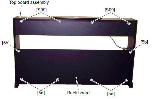 WE970600 - Set 4 M4 screws for Clavinova