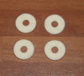 15.9mm white felt washer ( pack 4 )