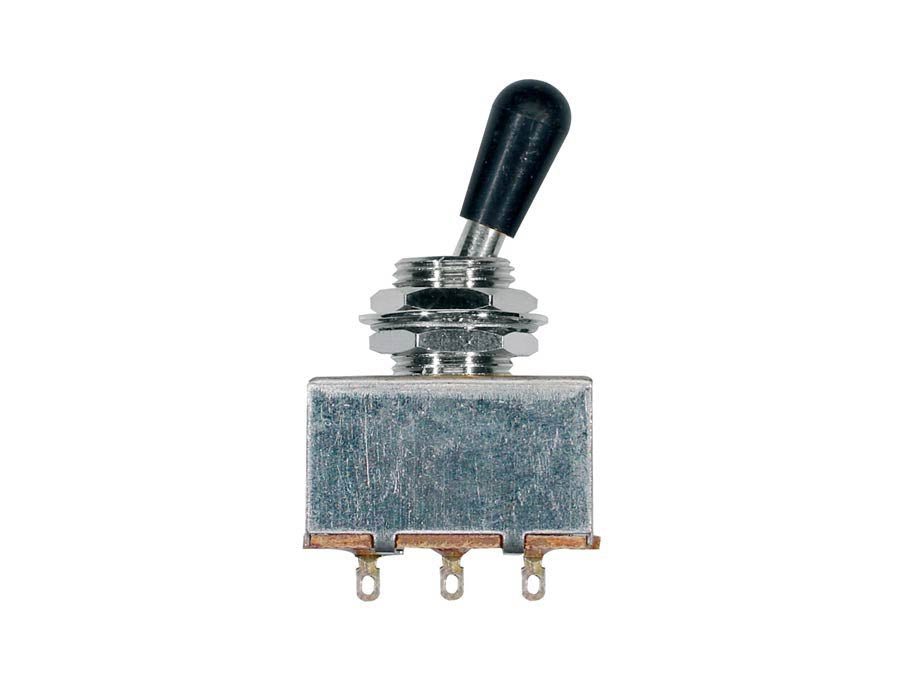 Boston SW-5-CB 3 Way Block Style Selector / Toggle Switch - Nickel