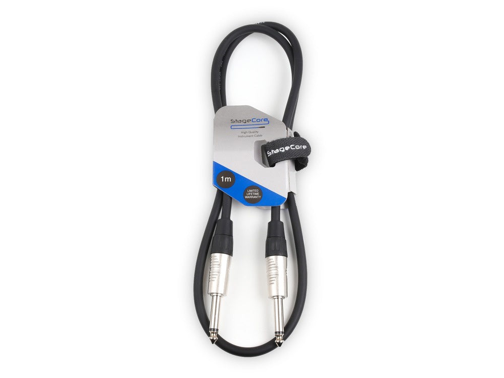 Stagecore 1m 6.35mm (1/4") Mono Jack  - 6.35mm (1/4") Mono Jack Cable