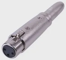 XLR Female - 6.35mm (1/4") Mono Jack Socket Adaptor