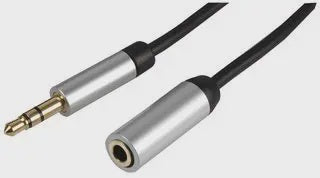 10m Slim 3.5mm Stereo Jack Plug - 3.5mm Socket - Headphone Extension Cable