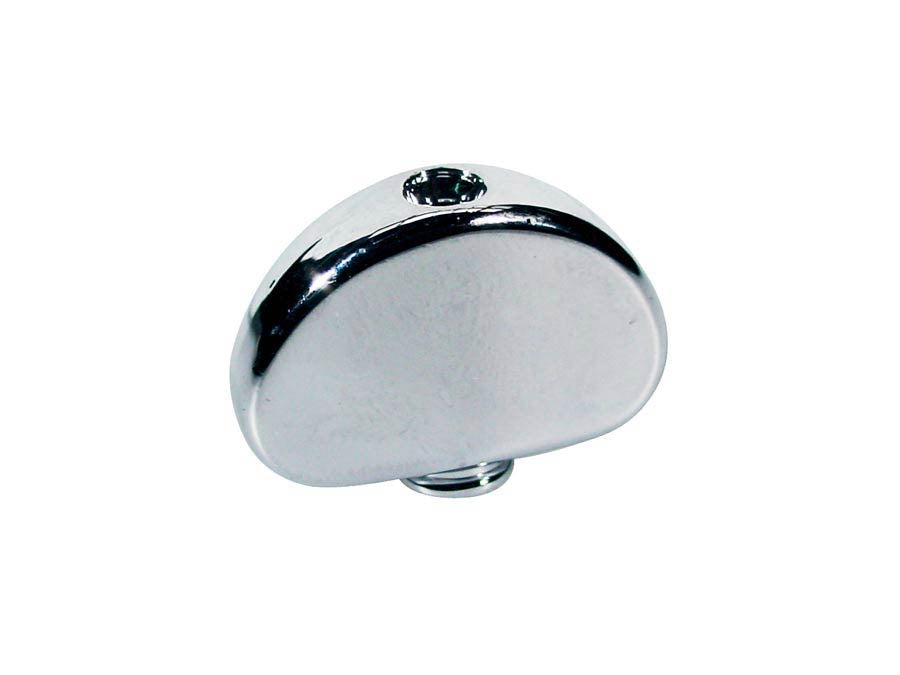 Boston (BUT-27-C) Replacement Metal Machine Head Buttons - Chrome - Pack of 6