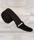 LG 2" Black Cotton Woven Guitar Strap
