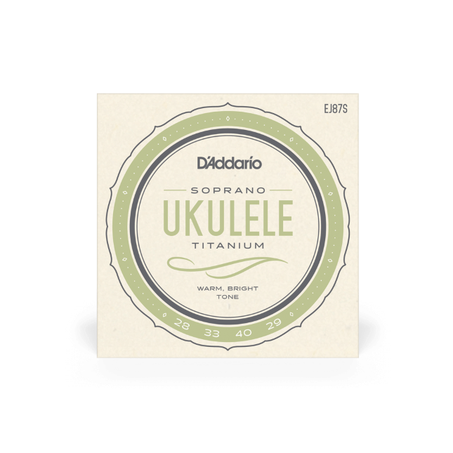 D'Addario EJ87S T2 Titanium Soprano Ukulele Strings