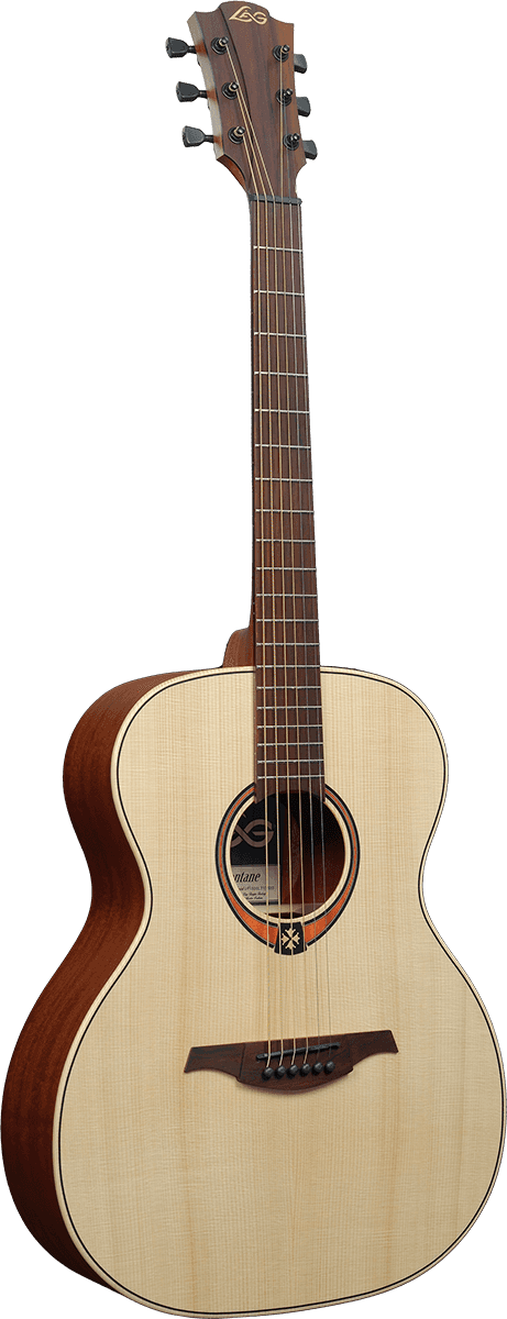 Lag Tramontane (T70A) Solid Top Auditorium Acoustic Guitar - Natural Satin