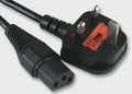 IEC Mains lead / cable 13 amp UK IEC 1.5m to straight C13 connector