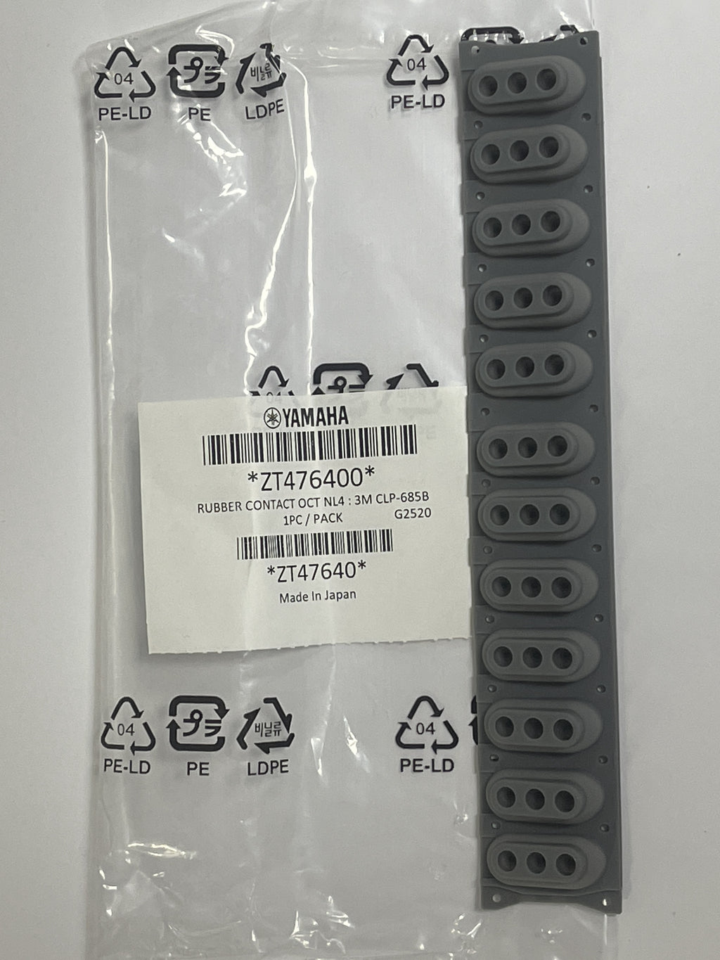 ZT476400 rubber contact for Clavinova NL4 keybed   [35]