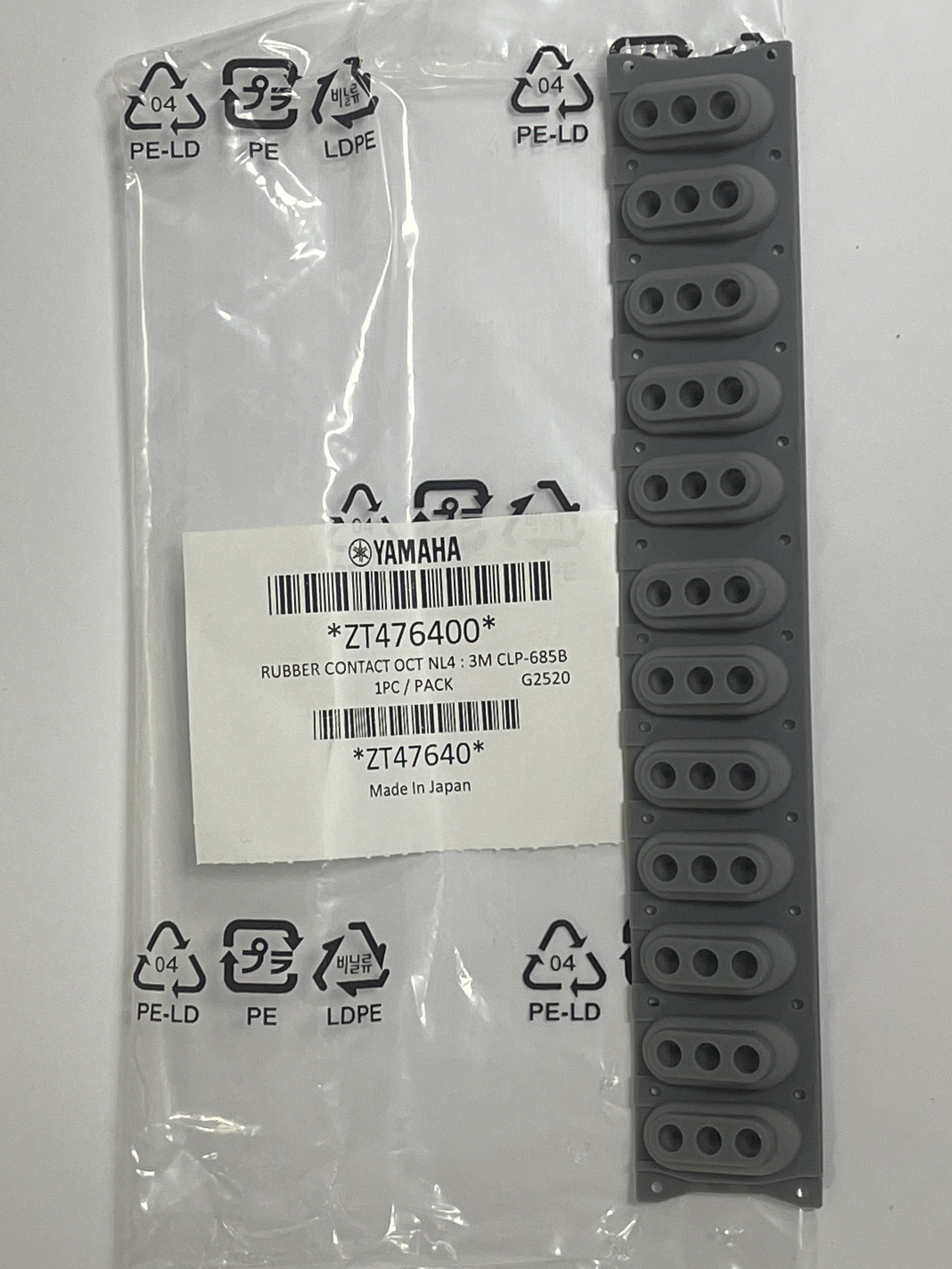 ZT476400 rubber contact for Clavinova NL4 keybed   [35]
