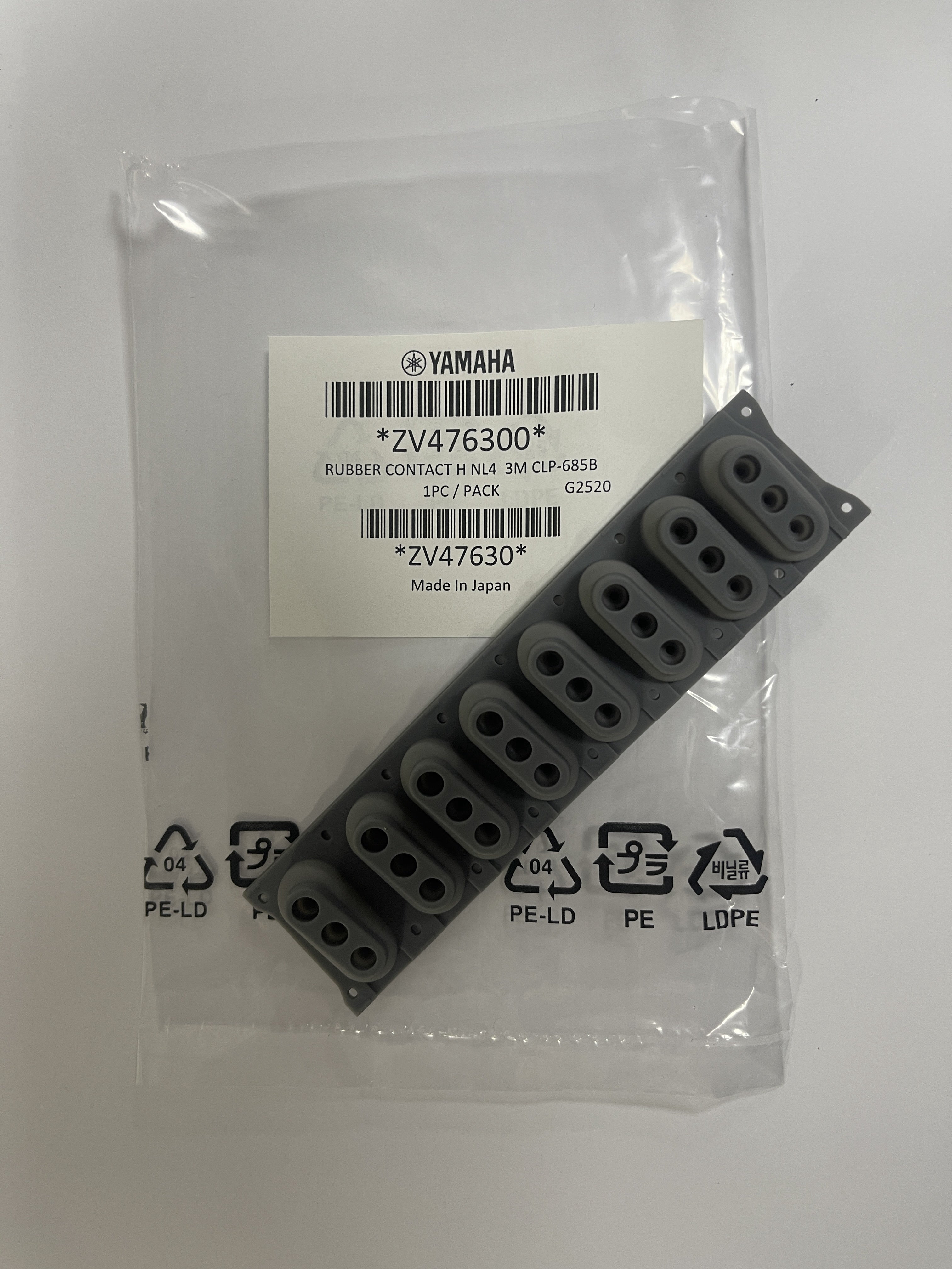 ZV476300 rubber contact for Clavinova NL4 keybed  [35]