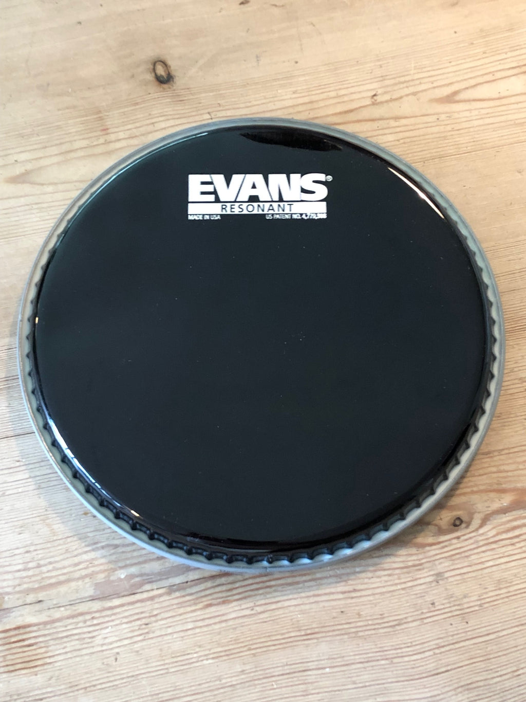 New Old Stock / Old Logo Evans (TT08RBG) 8" Black Resonant Drum Head / Skin
