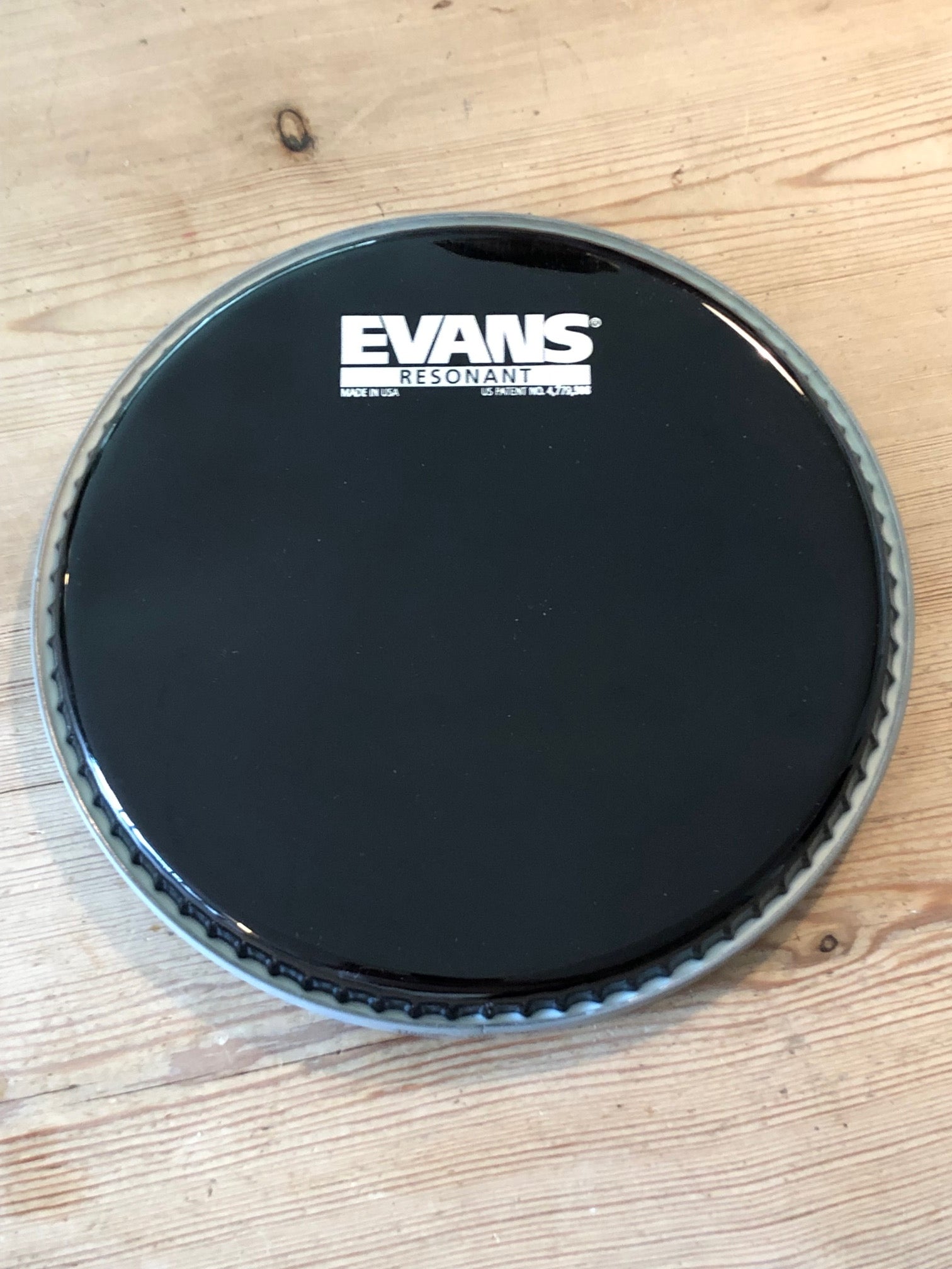 New Old Stock / Old Logo Evans (TT08RBG) 8" Black Resonant Drum Head / Skin