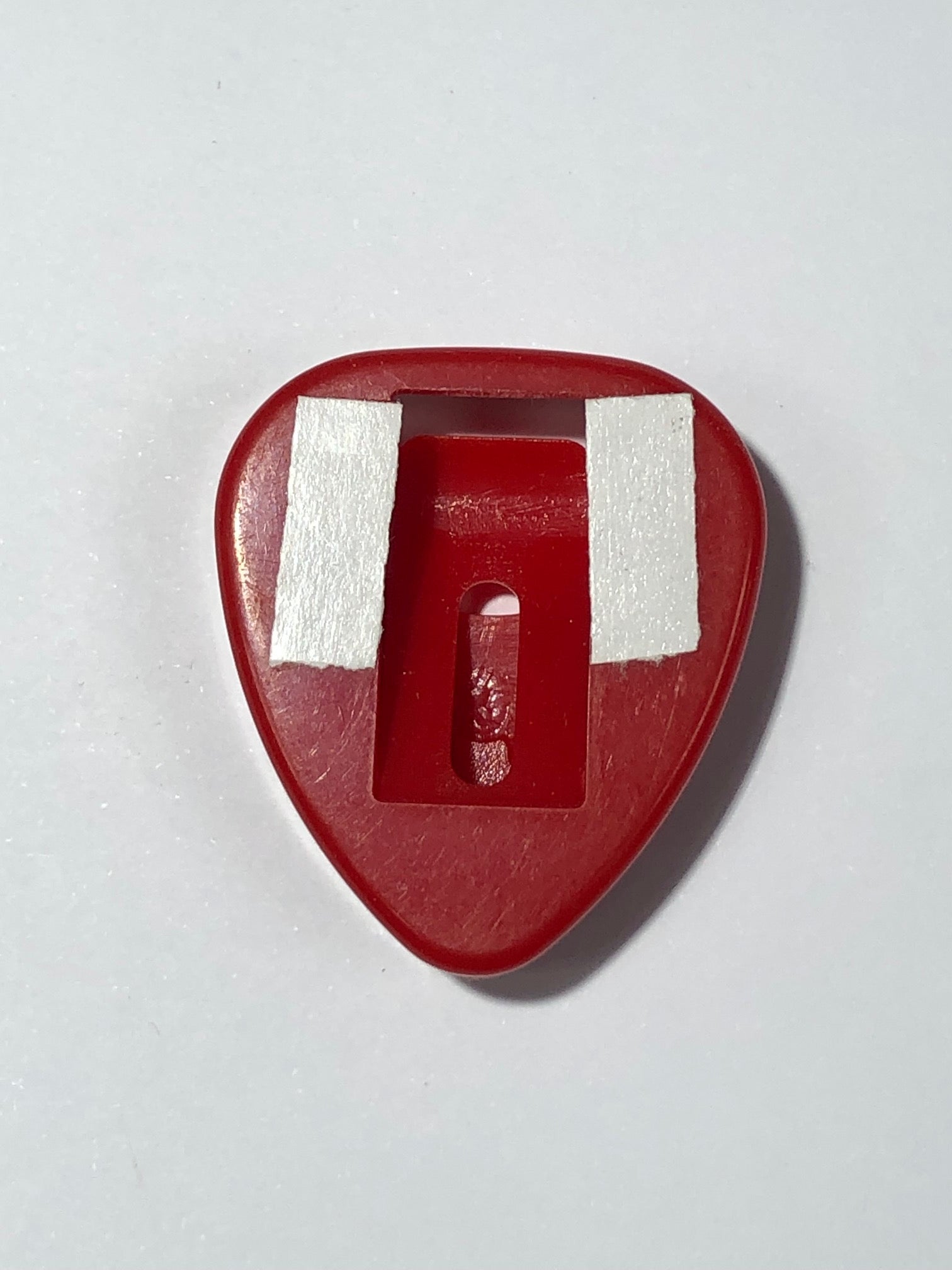 Red Plastic Stick On Pick Holder