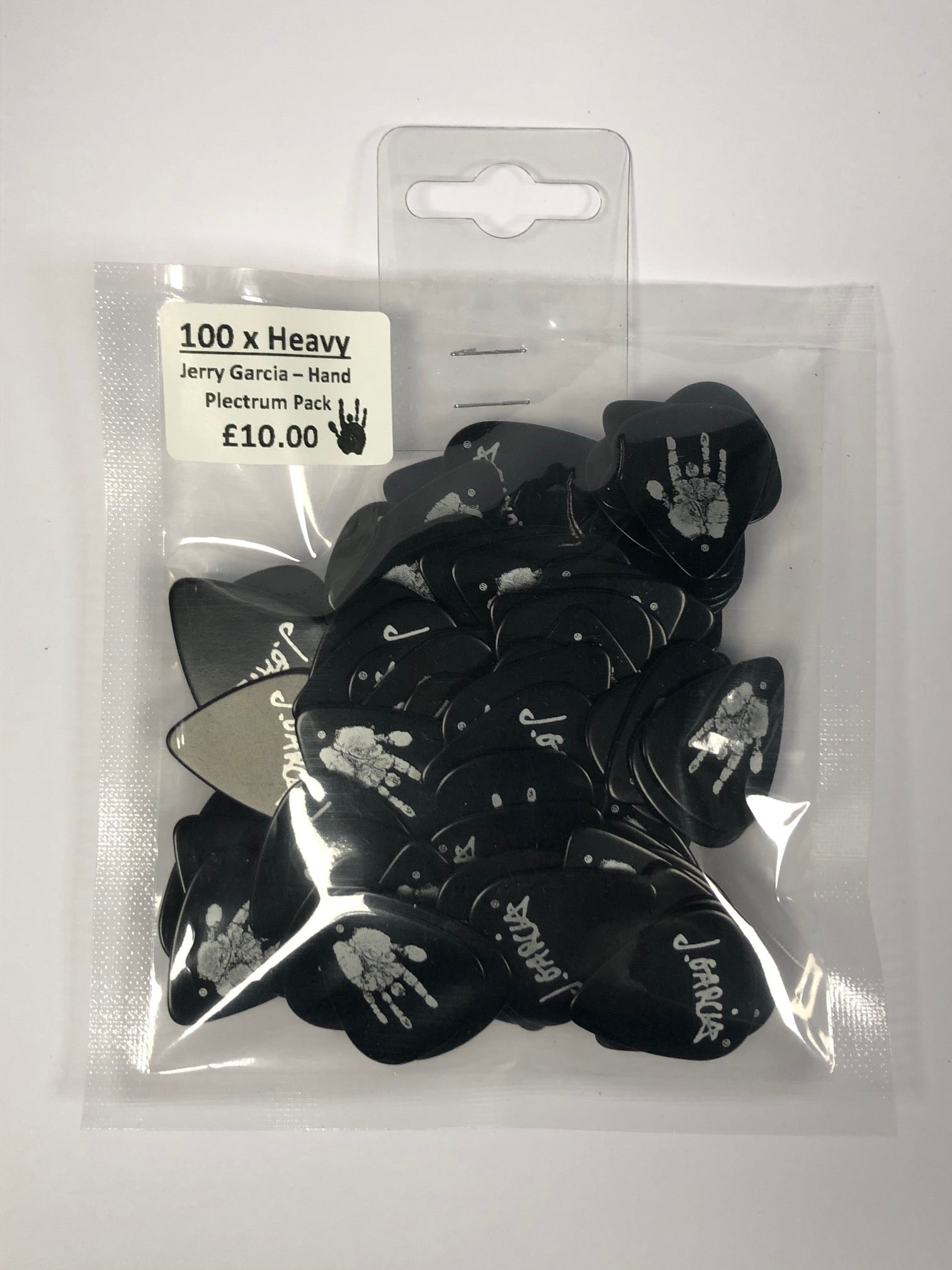 Bulk Pack 100x Jerry Garcia / Grateful Dead Signature "Hand" (Heavy) Plectrum