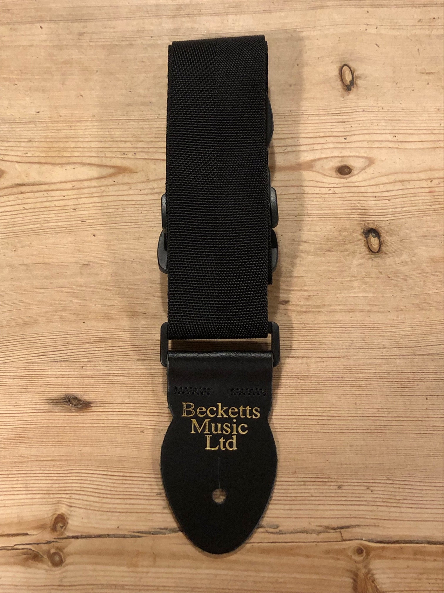 LG 2" Standard Electric / Small Black Webbing Guitar Strap
