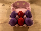Ruach Half Dozen Wooden Egg Shaker Box (Pink)