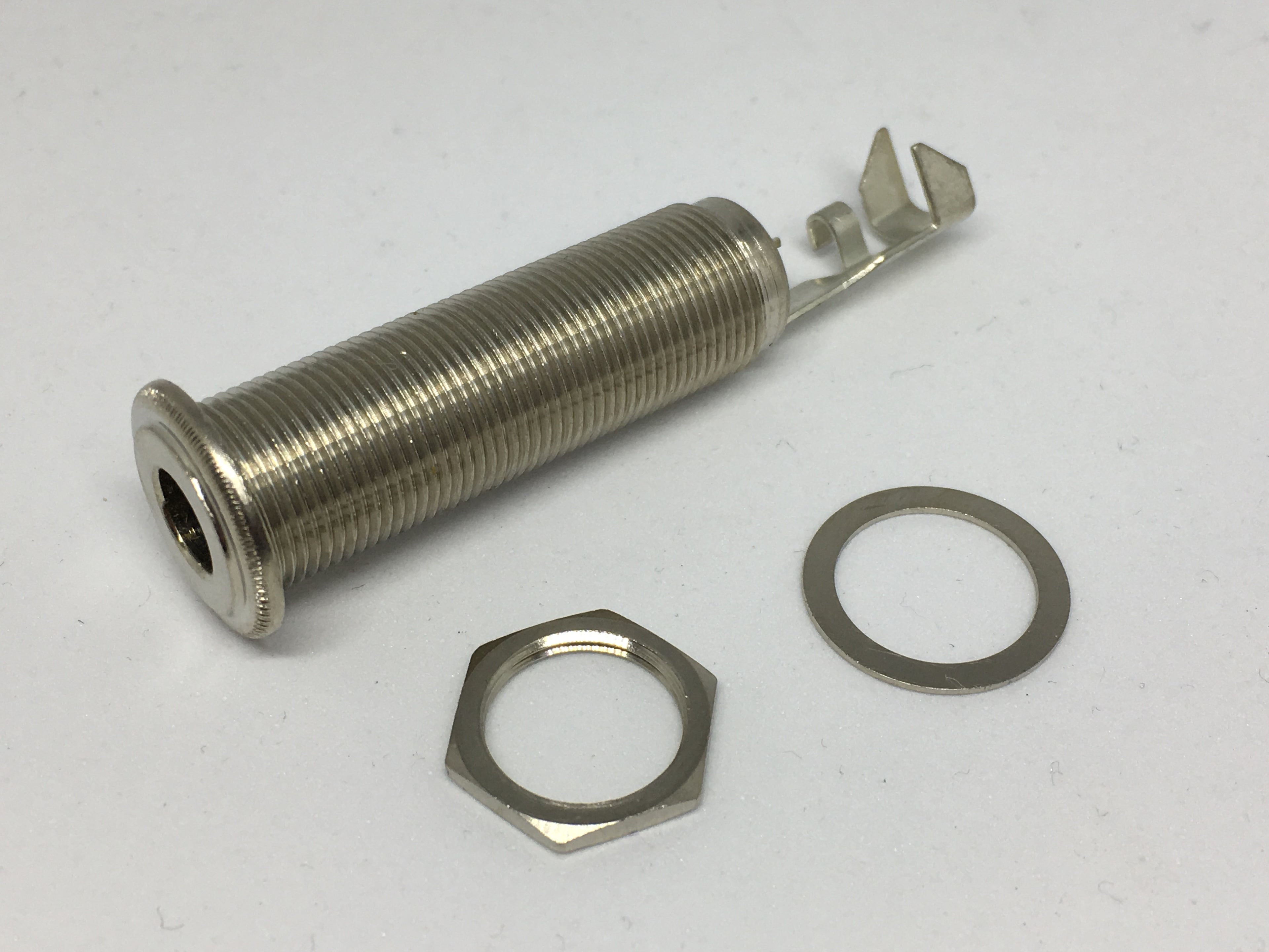 Switchcraft (SC-151) Nickel Thick Panel / Barrel Jack Socket - 2 Pole