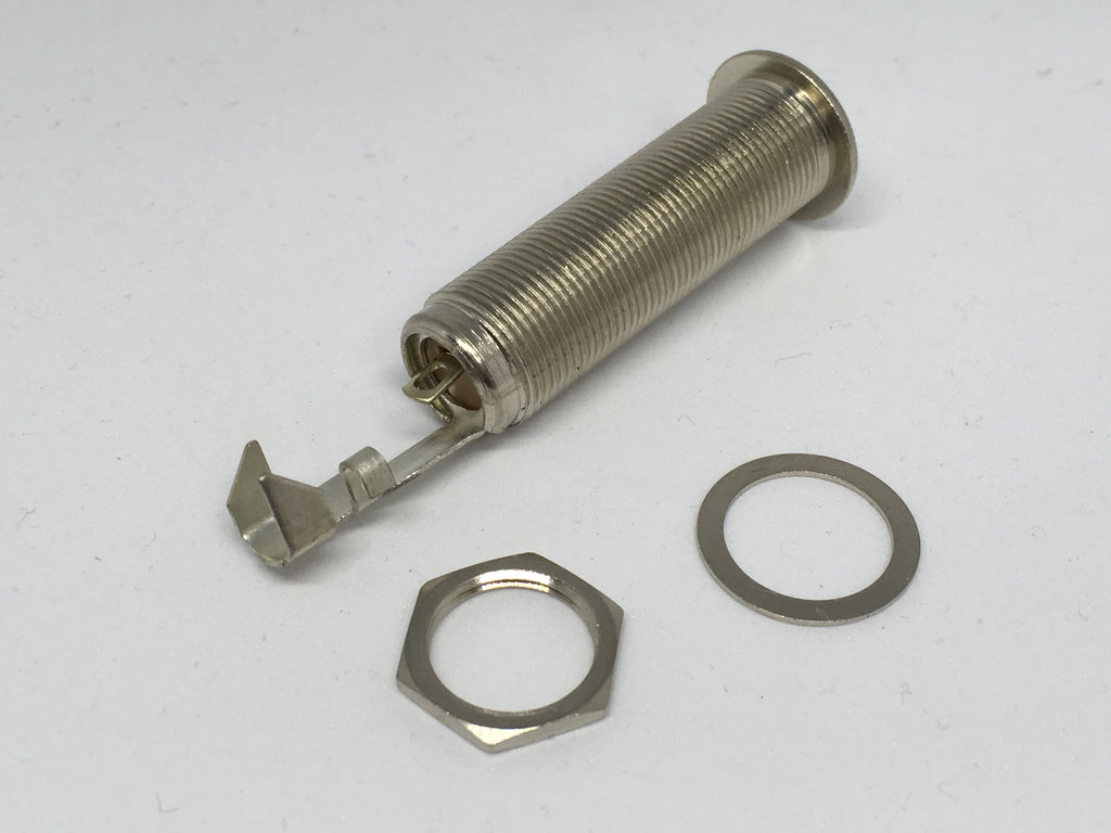 Switchcraft (SC-151) Nickel Thick Panel / Barrel Jack Socket - 2 Pole