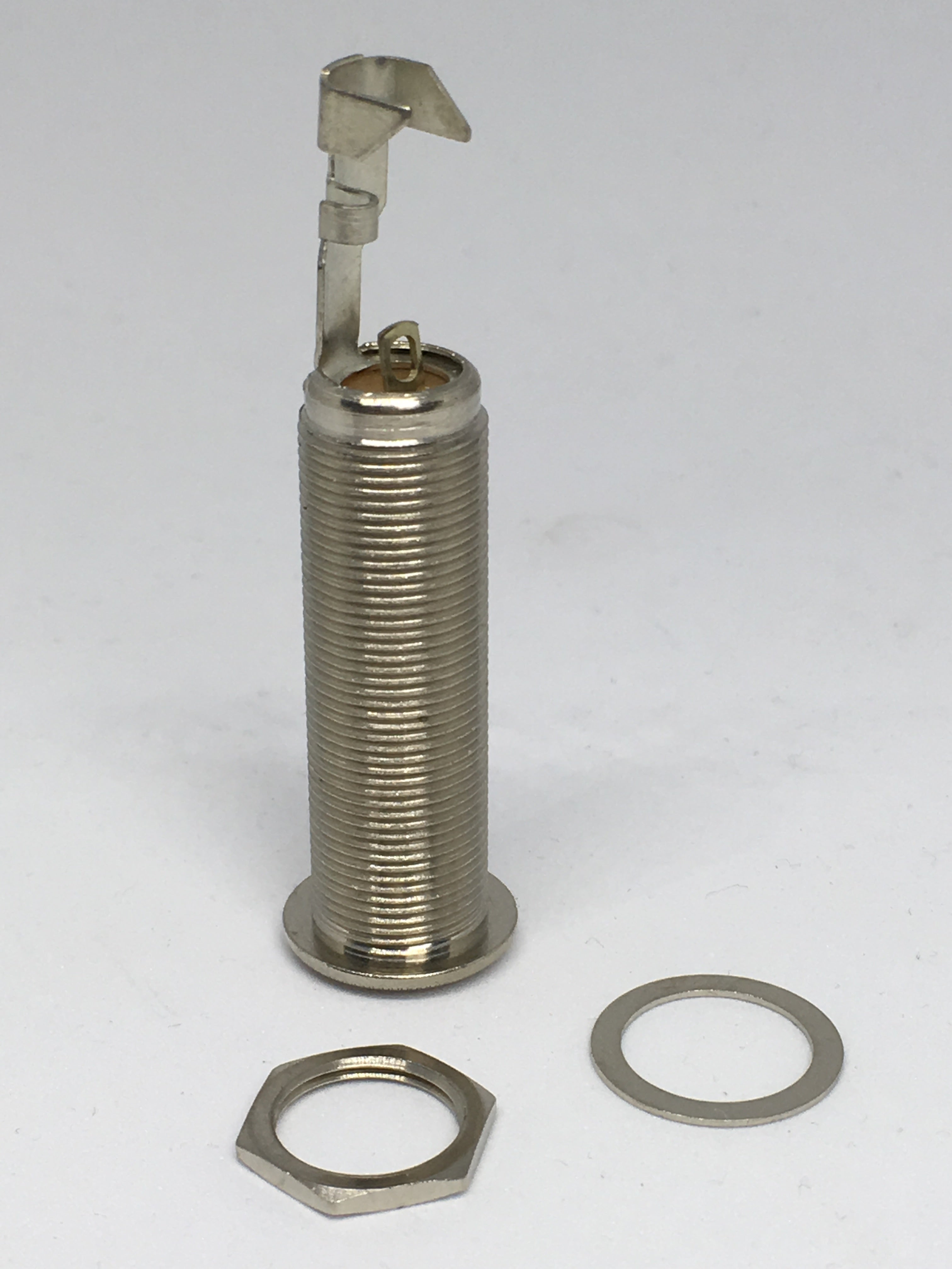 Switchcraft (SC-151) Nickel Thick Panel / Barrel Jack Socket - 2 Pole