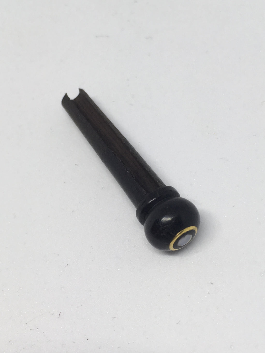 Ebony Wooden Bridge Pins With Parisian Eye Inlay