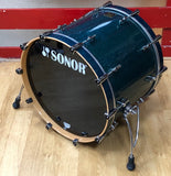 Used / 2nd Hand Sonor Delite 22" x 17" Birdseye Azure Blue Bass Drum