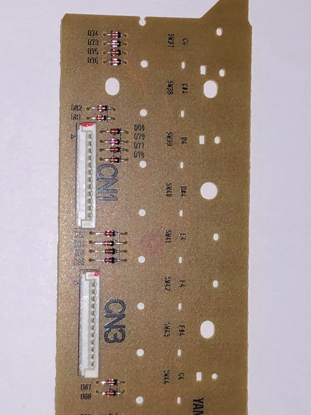 V869550R / V8695503 Yamaha Key Contact Circuit Board MK-H X2335