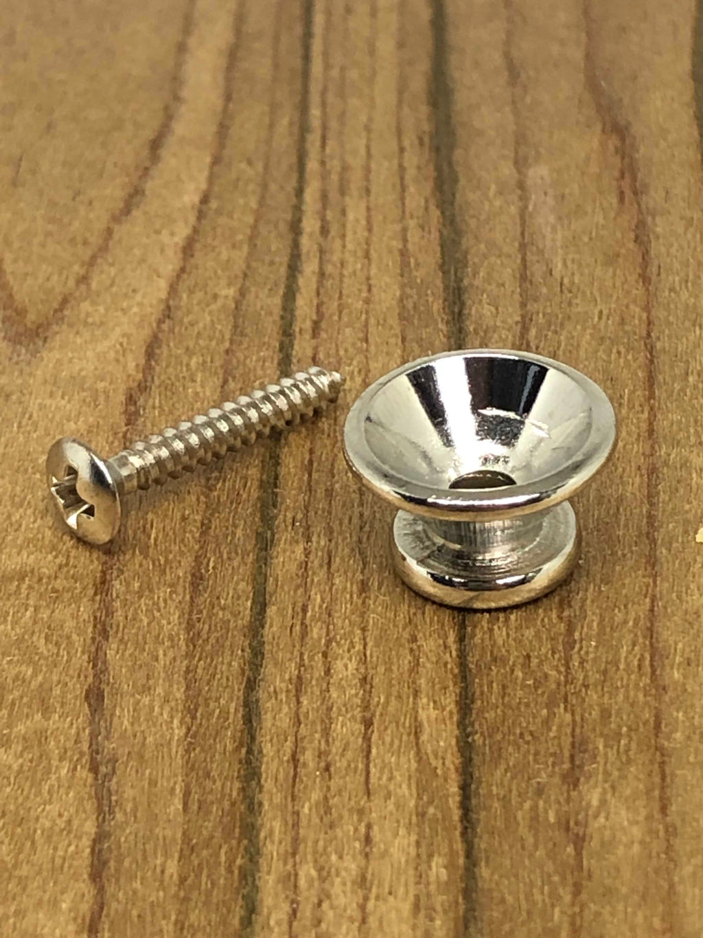 Chrome guitar end pin / strap button