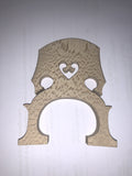 1/8 size fitted cello bridge