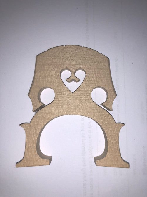 1/8 size fitted cello bridge