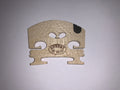 Aubert 4/4 size violin bridge with ebony insert