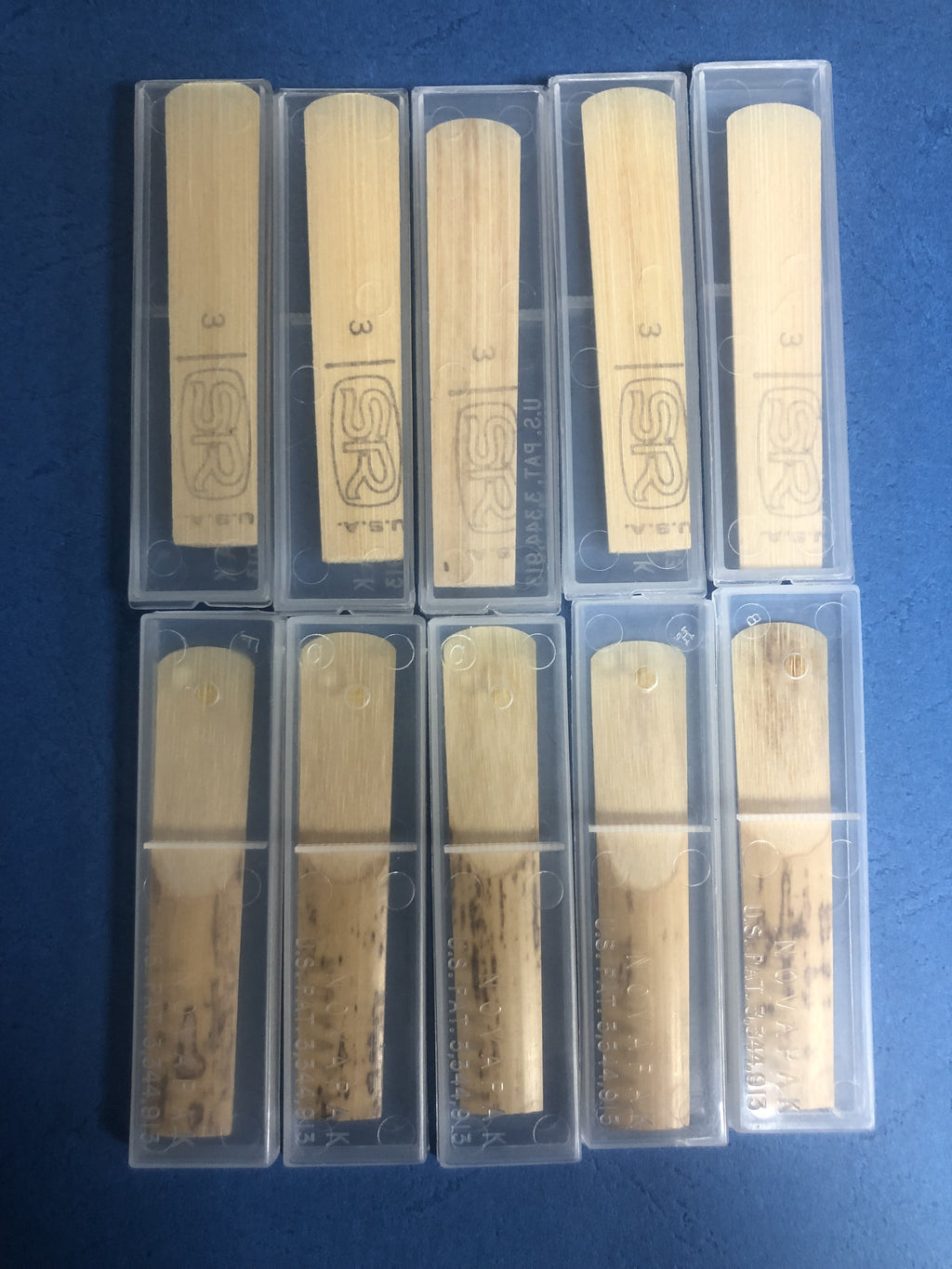Symmetricut clarinet reed strength 3 - PACK OF 10 REEDS