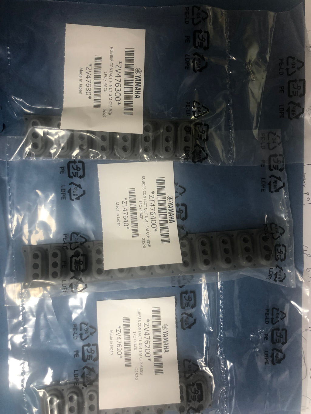 Set of rubber contacts for Yamaha Clavinova digital piano with NL4 keybed  [6]